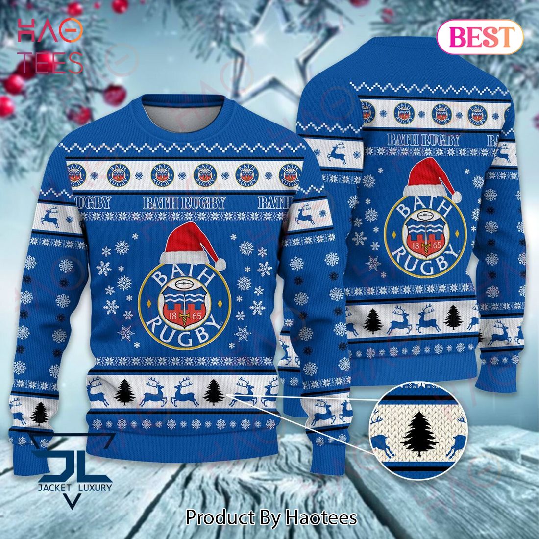 Bath Rugby 1865 Christmas Luxury Brand Sweater Limited Edition Bath Rugby 1865 Christmas Luxury Brand Sweater Limited Edition