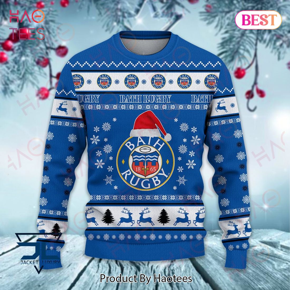 Bath Rugby 1865 Christmas Luxury Brand Sweater Limited Edition Bath Rugby 1865 Christmas Luxury Brand Sweater Limited Edition