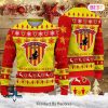 Benevento Calcio Red Mix Gold Christmas Luxury Brand Sweater Limited Edition