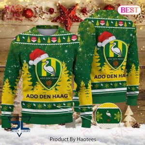 BEST ADO Den Haag Gold Mix Green Christmas Luxury Brand Sweater Limited Edition