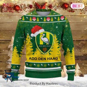 BEST ADO Den Haag Gold Mix Green Christmas Luxury Brand Sweater Limited Edition