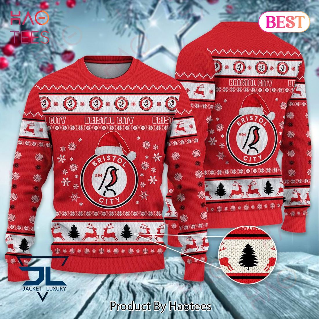 BEST Bristol City Bristol Christmas Luxury Brand Sweater Limited Edition BEST Bristol City Bristol Christmas Luxury Brand Sweater Limited Edition