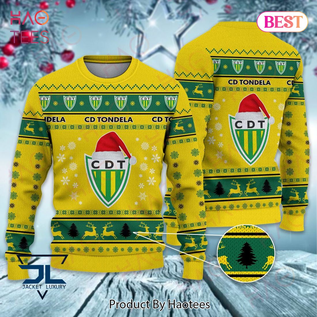 BEST C.D Tondela CDT Christmas Luxury Brand Sweater Limited Edition BEST C.D Tondela CDT Christmas Luxury Brand Sweater Limited Edition