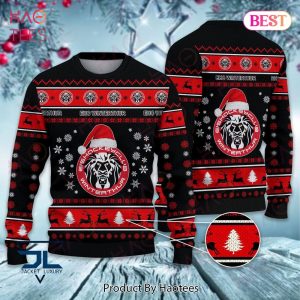 BEST EHC Winterthur Red Mix Black Christmas Luxury Brand Sweater Limited Edition