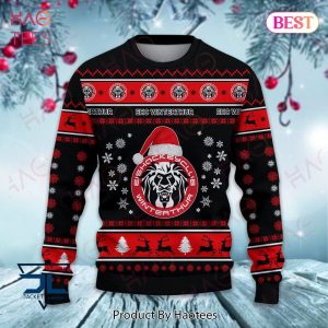 BEST EHC Winterthur Red Mix Black Christmas Luxury Brand Sweater Limited Edition