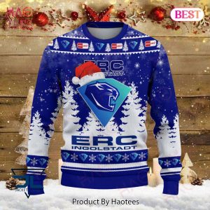 BEST ERC Ingolstadt White Mix Blue Christmas Luxury Brand Sweater Limited Edition