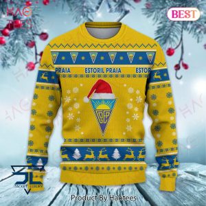 BEST Estoril Praia Gold Mix Color Christmas Luxury Brand Sweater Limited Edition
