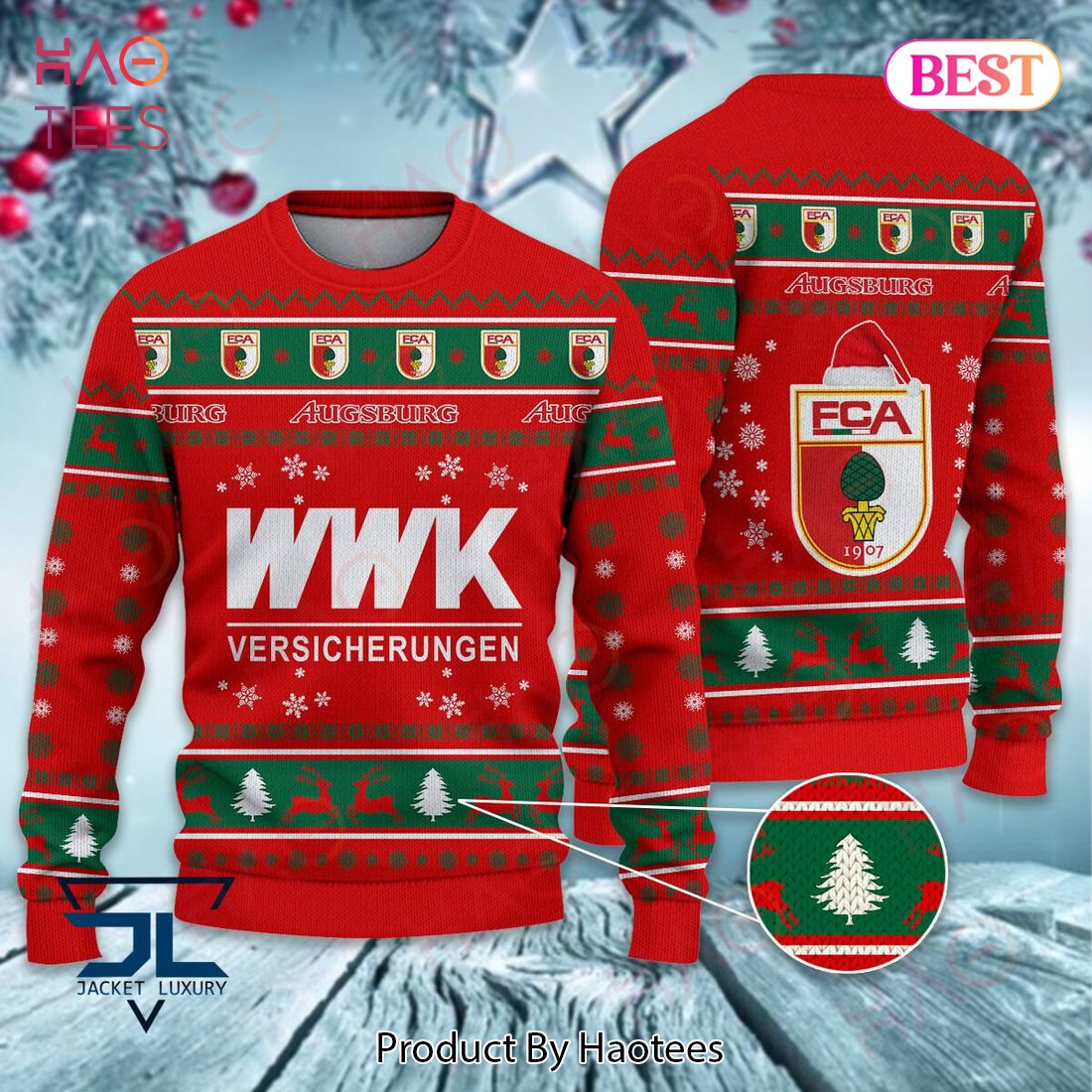 BEST FC Augsburg WWK Christmas Luxury Brand Sweater Limited Edition