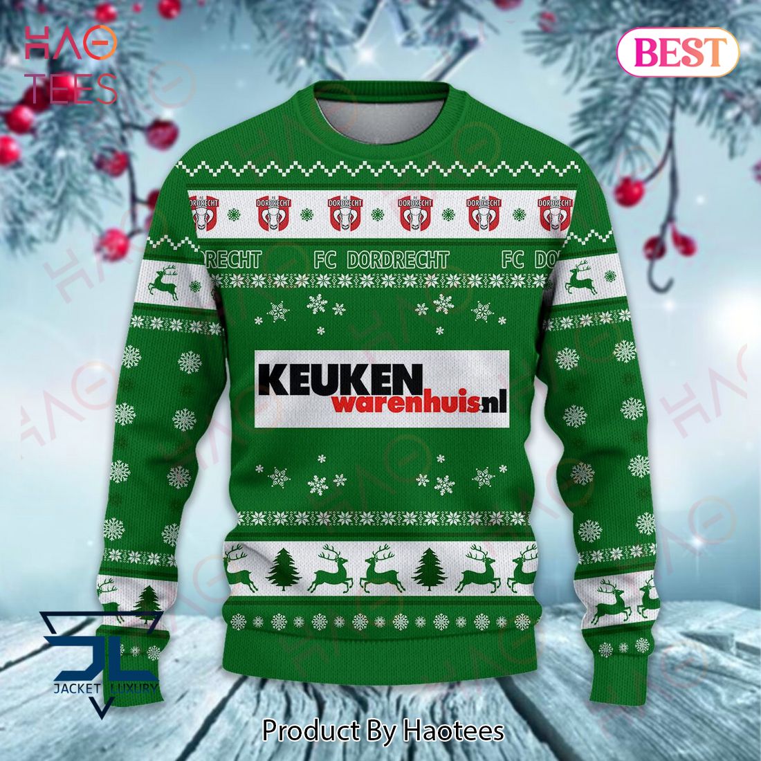 BEST FC Dordrecht Christmas Luxury Brand Sweater Limited Edition BEST FC Dordrecht Christmas Luxury Brand Sweater Limited Edition