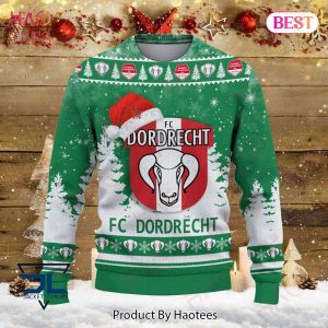 BEST FC Dordrecht Green Mix Color Christmas Luxury Brand Sweater Limited Edition