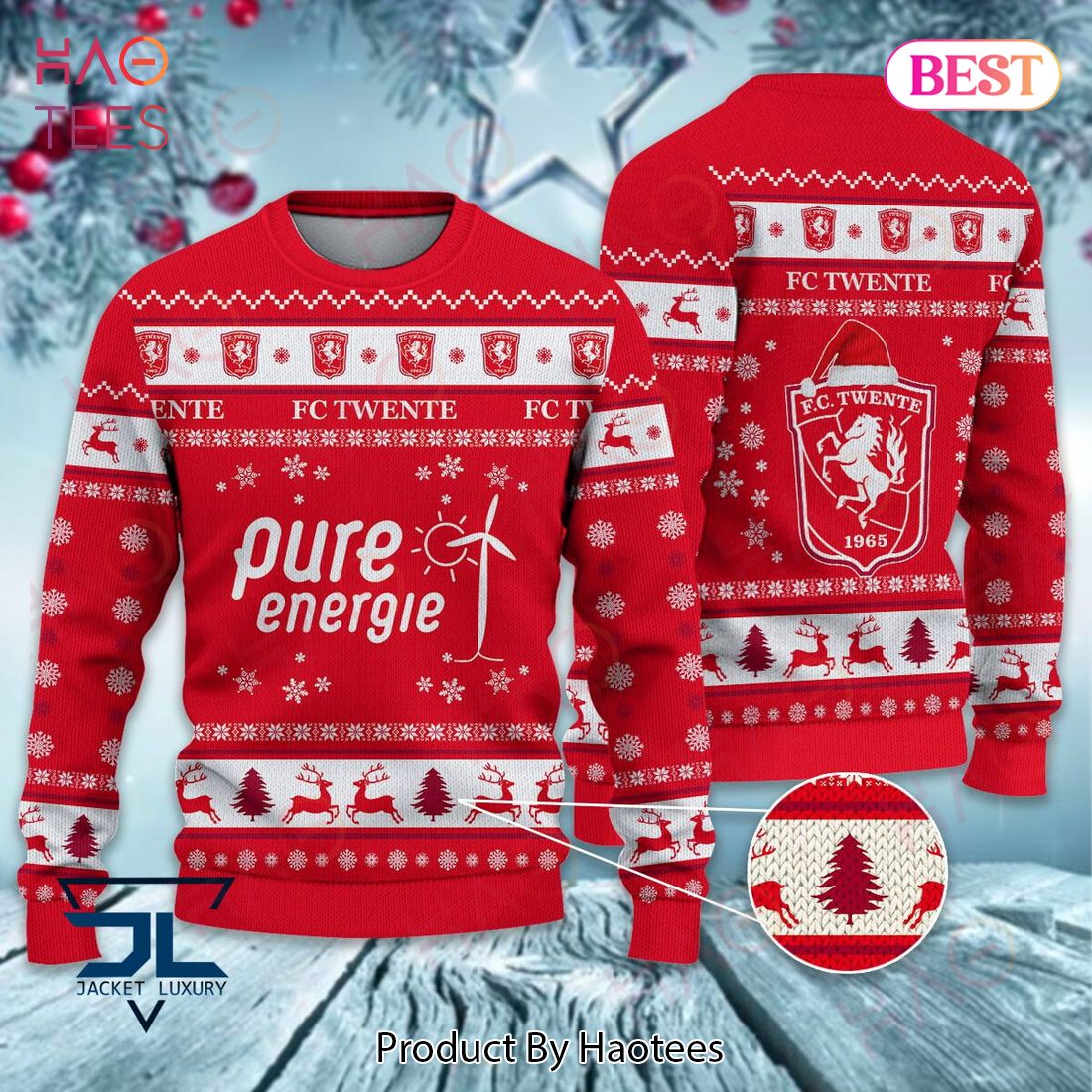 BEST FC Twente Pure Energie Christmas Luxury Brand Sweater Limited Edition