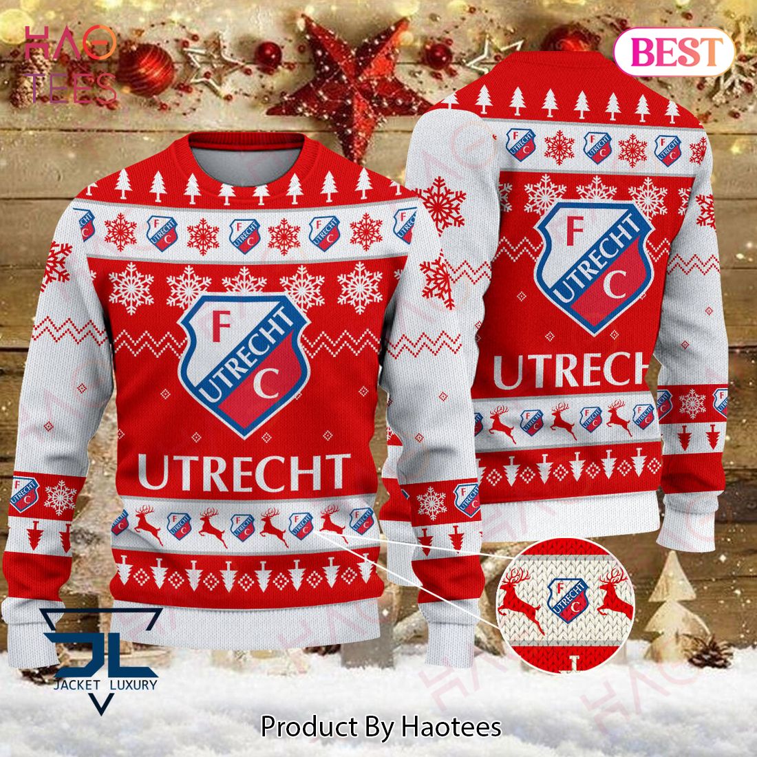 BEST FC Utrecht Christmas Luxury Brand Sweater Limited Edition