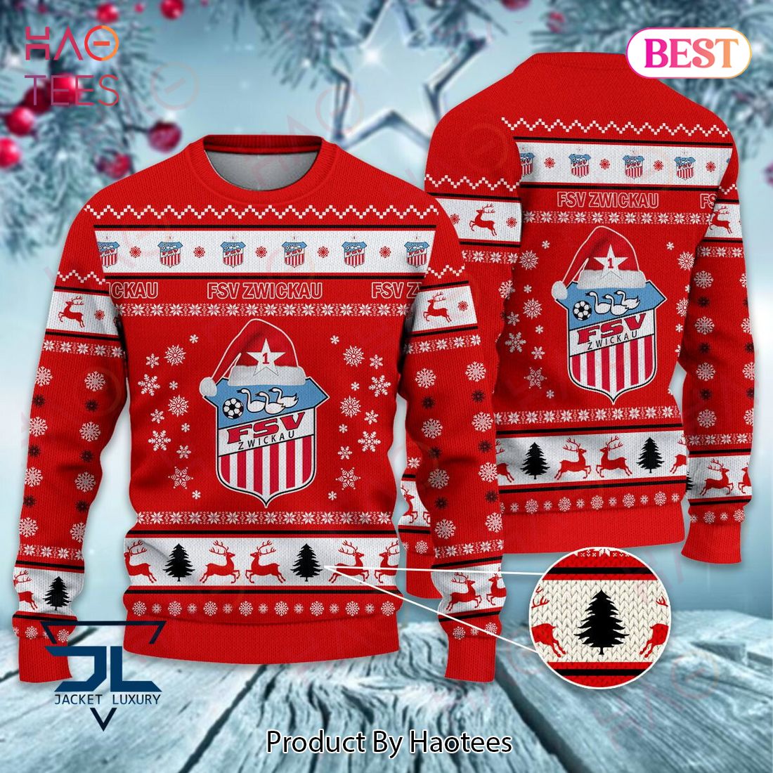 BEST FSV Zwickau Christmas Luxury Brand Sweater Limited Edition