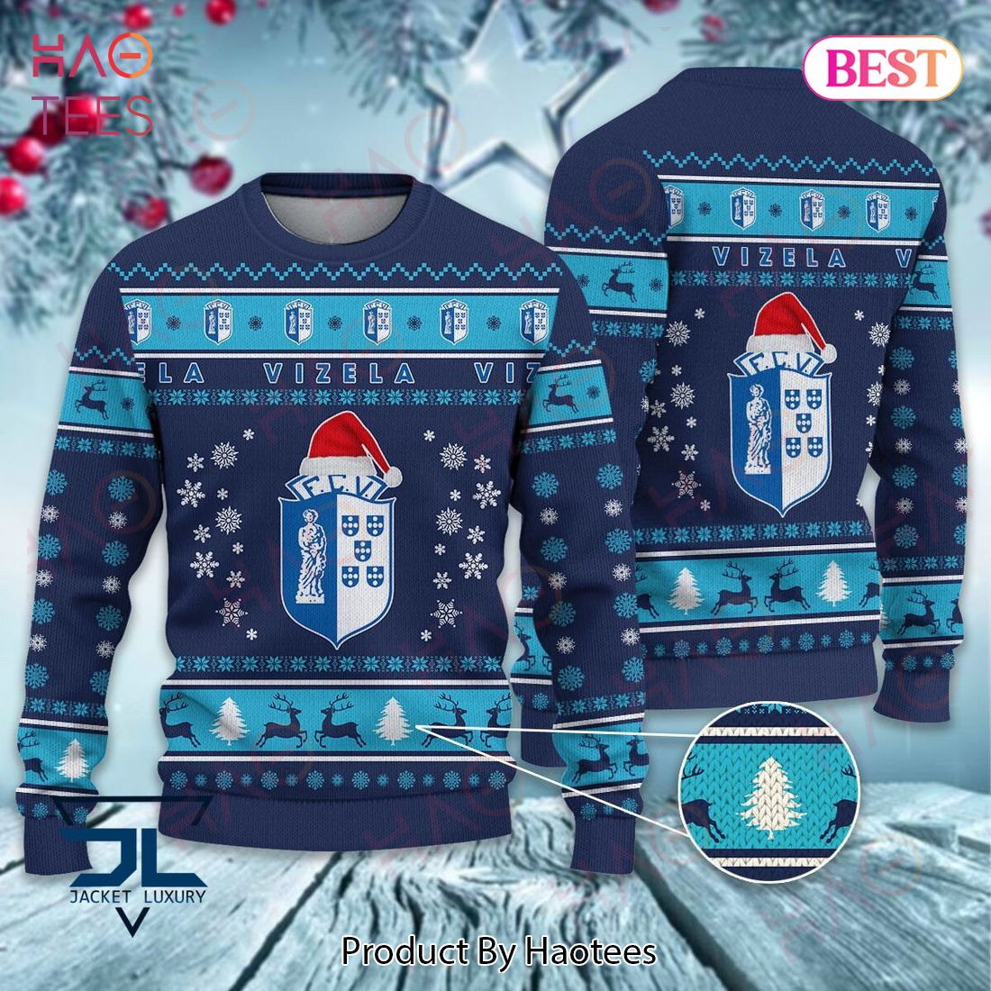 BEST Futebol Clube de Vizela Blue Color  Luxury Brand Sweater Limited Edition