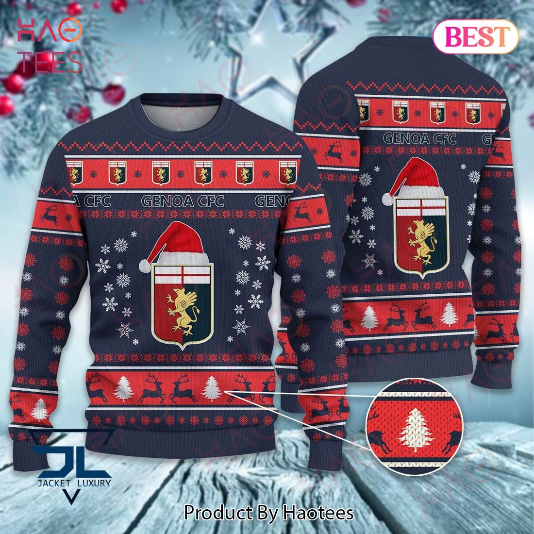 BEST Genoa CFC Christmas Luxury Brand Sweater Limited Edition