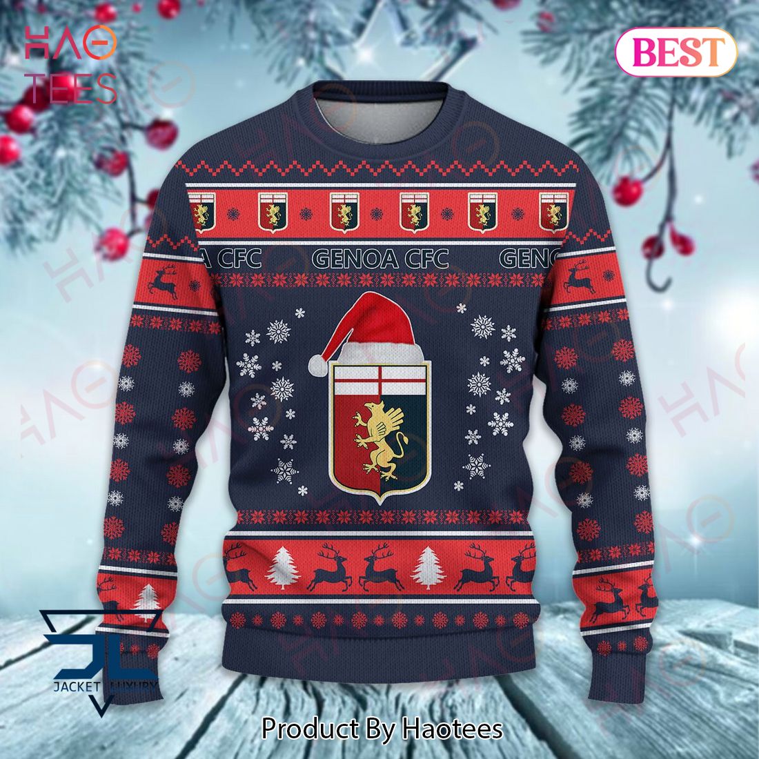 BEST Genoa CFC Christmas Luxury Brand Sweater Limited Edition BEST Genoa CFC Christmas Luxury Brand Sweater Limited Edition