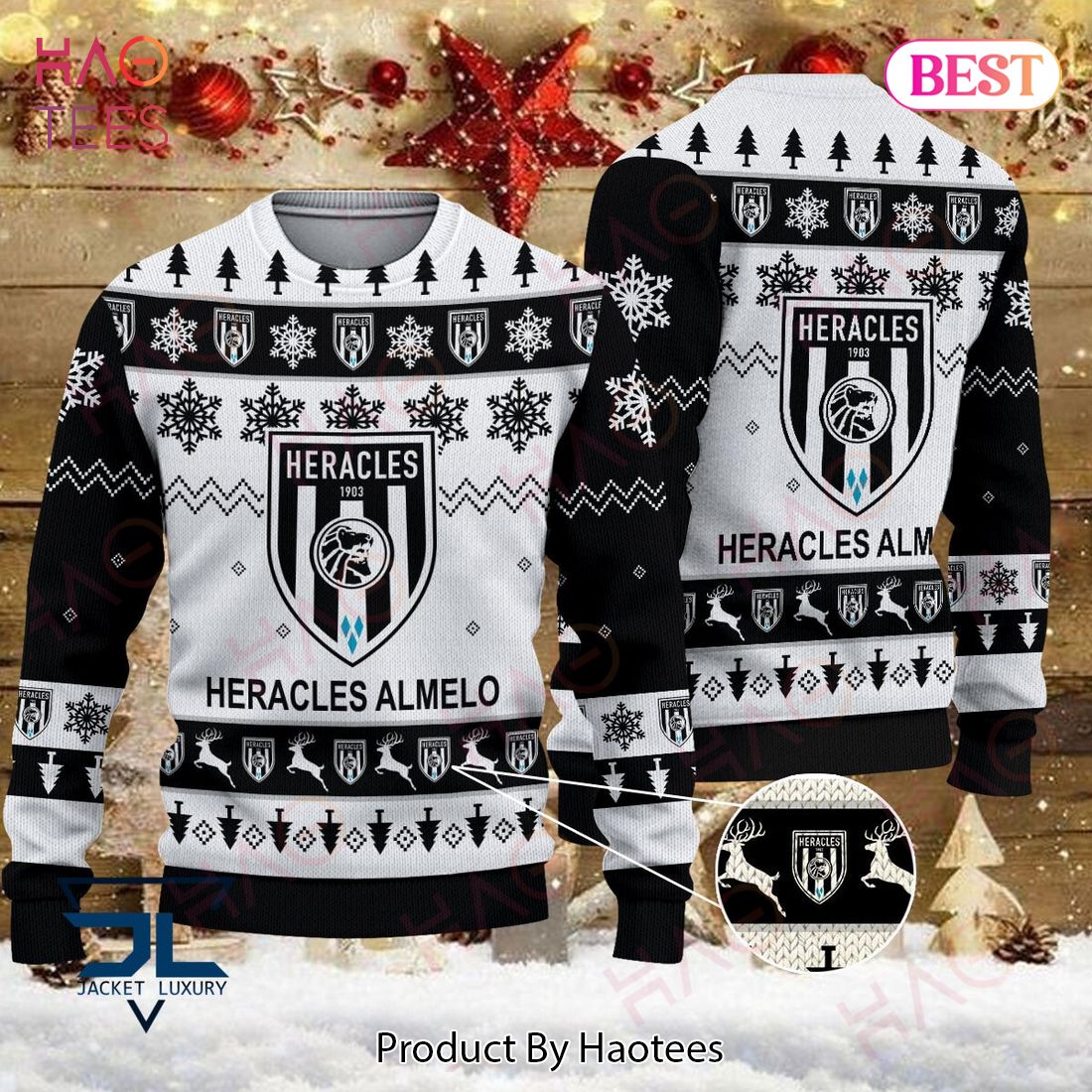 BEST Heracles Almelo Black Mix White Luxury Brand Sweater Limited Edition