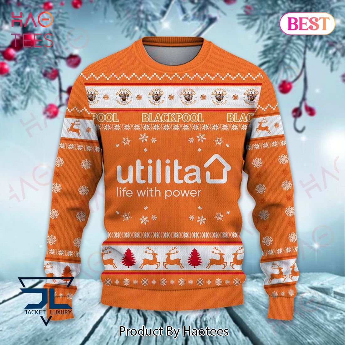 Blackpool F.C Christmas Luxury Brand Sweater Limited Edition