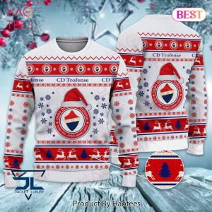 C.D. Trofense White Mix Red Christmas Luxury Brand Sweater Limited Edition