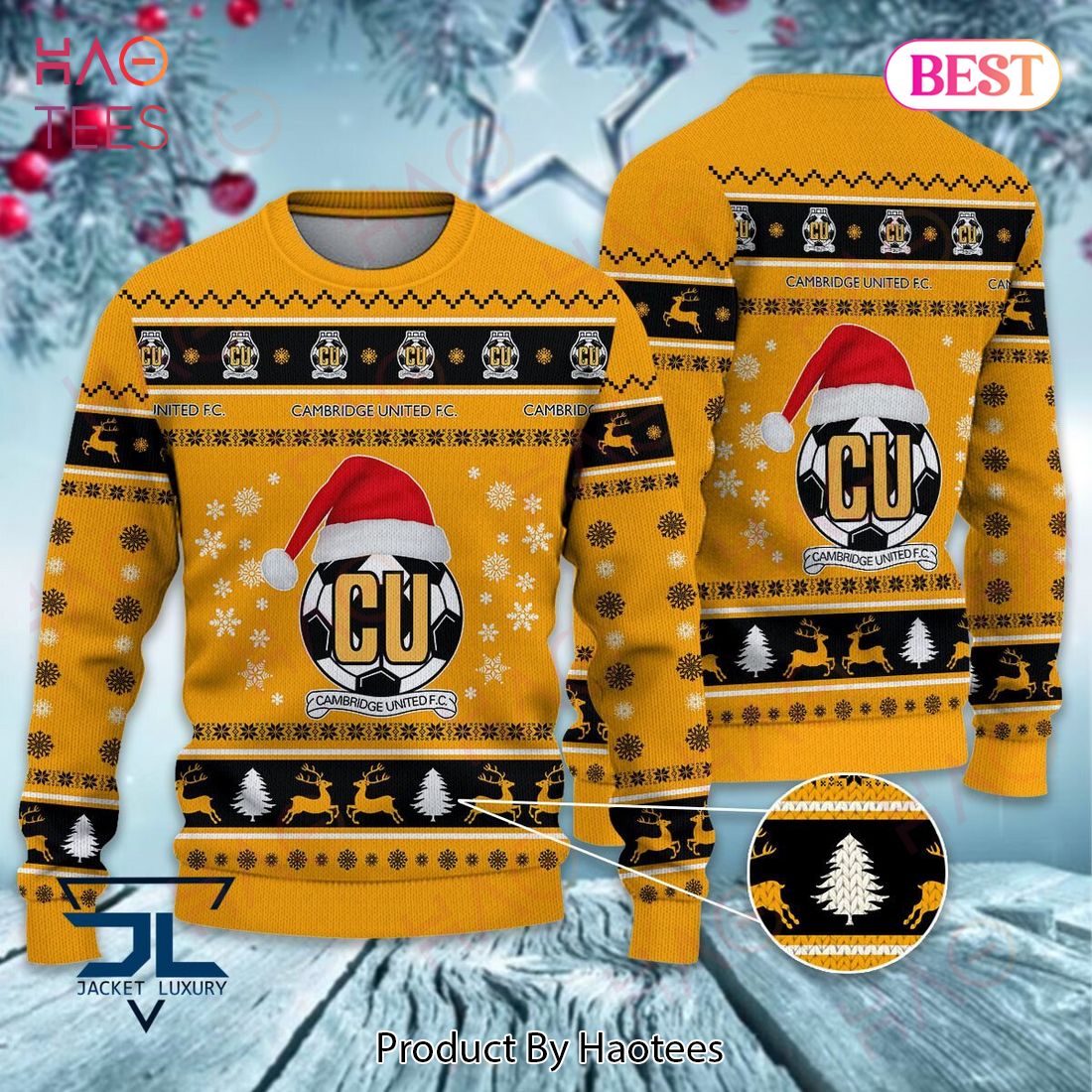 Cambridge United F.C Christmas Luxury Brand Sweater Limited Edition