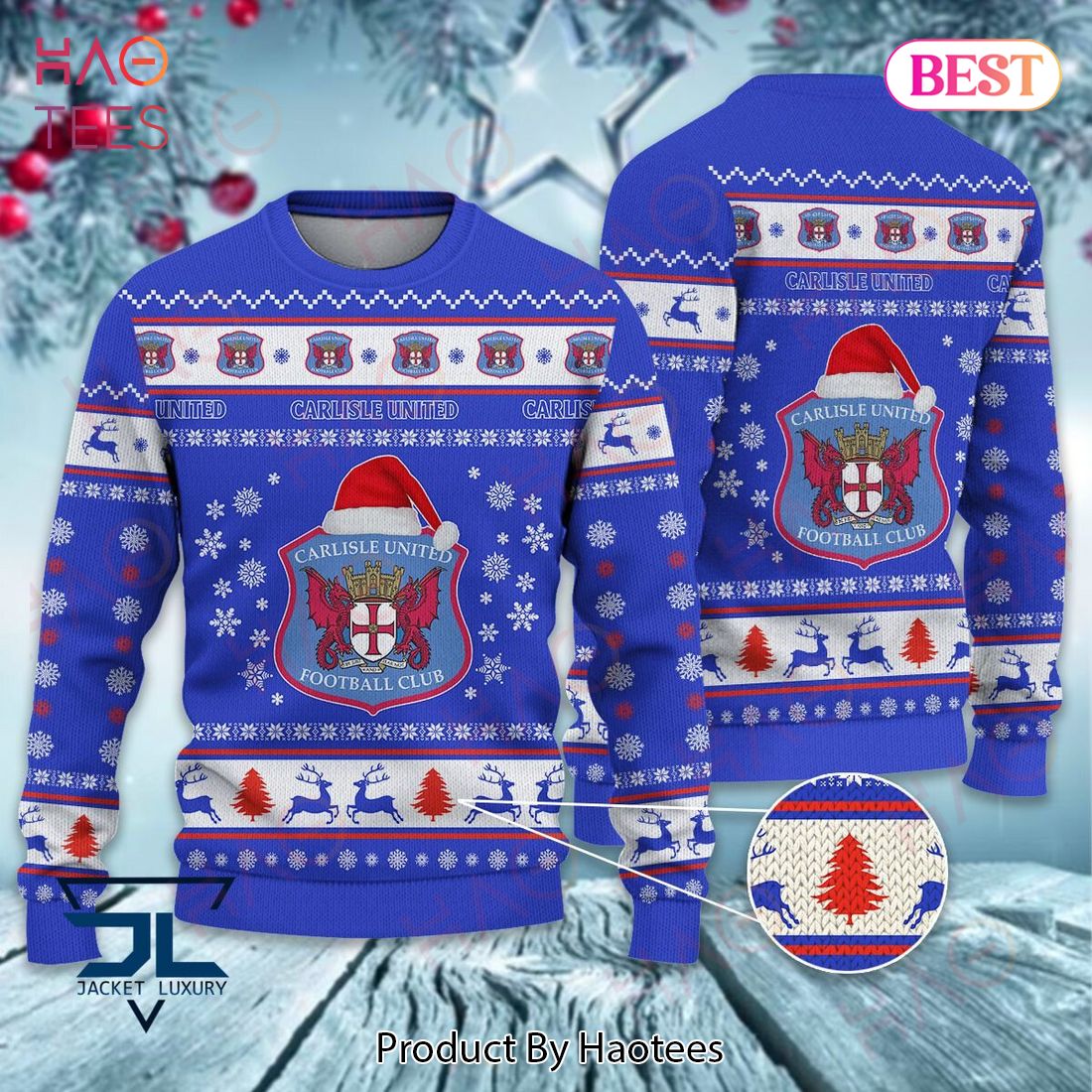 Carlisle United Football Club Christmas Luxury Brand Sweater Limited Edition