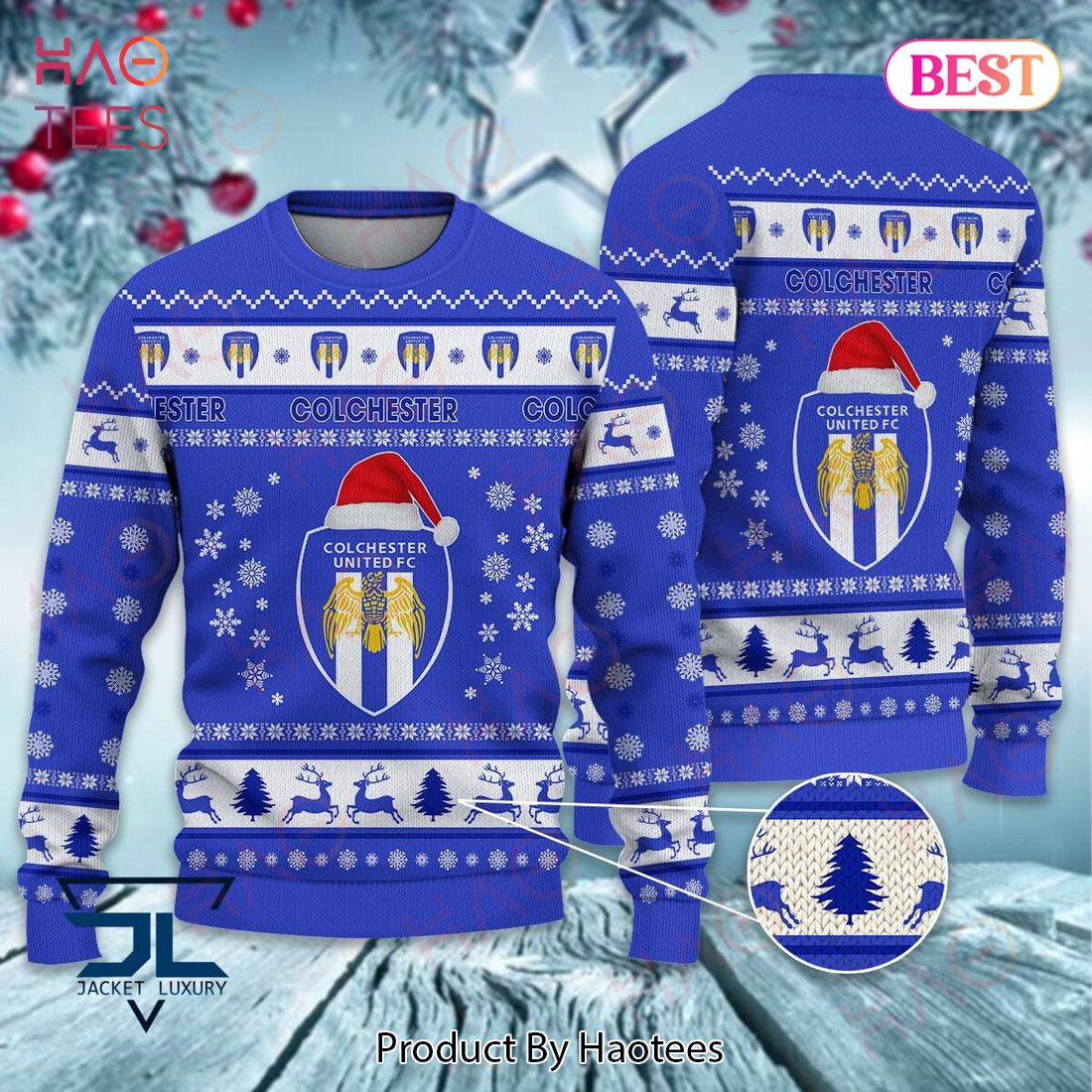 Colchester United Christmas Luxury Brand Sweater Limited Edition