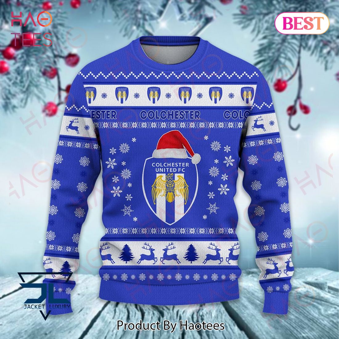 Colchester United Christmas Luxury Brand Sweater Limited Edition Colchester United Christmas Luxury Brand Sweater Limited Edition