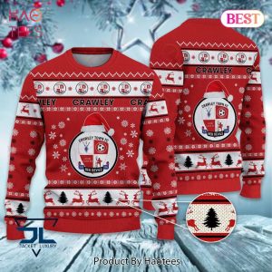 Crawley Town FC Red Devils Christmas Luxury Brand Sweater Limited Edition