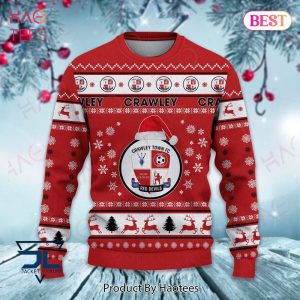 Crawley Town FC Red Devils Christmas Luxury Brand Sweater Limited Edition