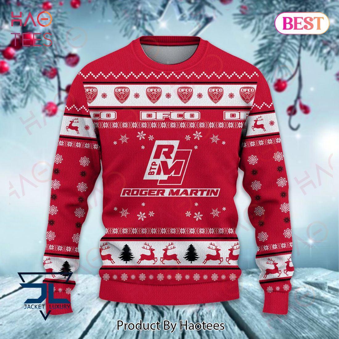 Dijon FCO Roger Martin Christmas Luxury Brand Sweater Limited Edition Dijon FCO Roger Martin Christmas Luxury Brand Sweater Limited Edition