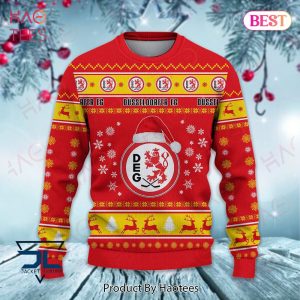 Dusseldorfer EG Red Mix Gold Christmas Luxury Brand Sweater Limited Edition