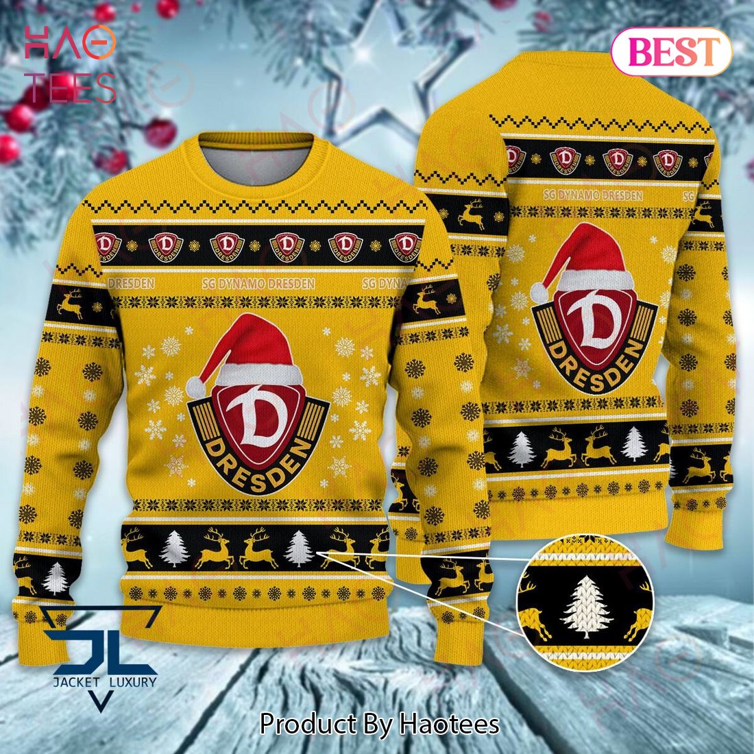 Dynamo Dresden Christmas Luxury Brand Sweater Limited Edition