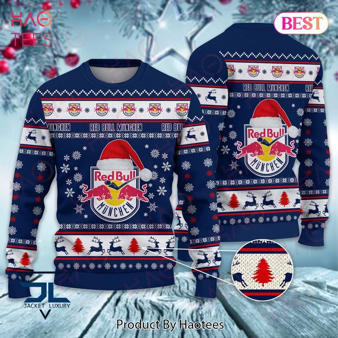 EHC Red Bull Munchen Christmas Luxury Brand Sweater Limited Edition