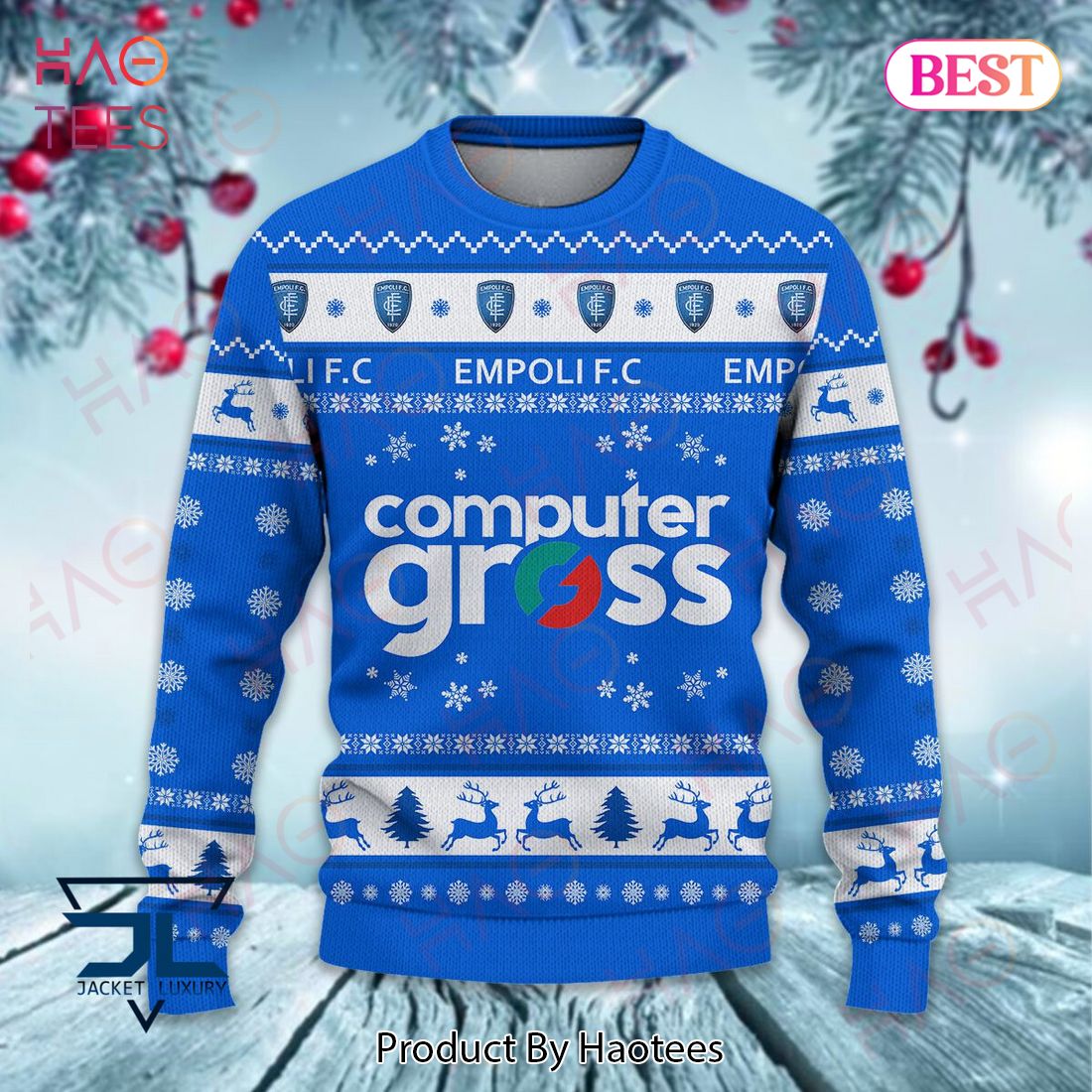 Empoli FC Computer Gross Christmas Luxury Brand Sweater Limited Edition Empoli FC Computer Gross Christmas Luxury Brand Sweater Limited Edition