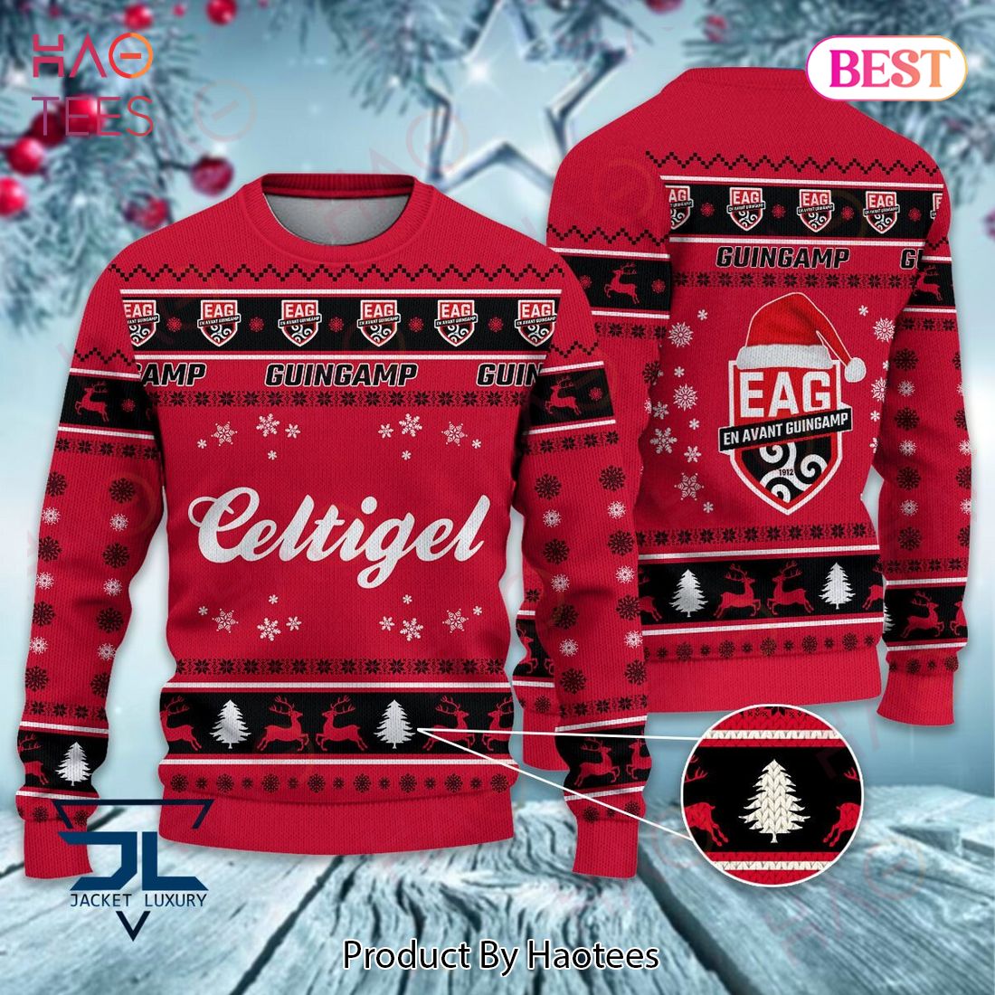 En Avant Guingamp Christmas Luxury Brand Sweater Limited Edition