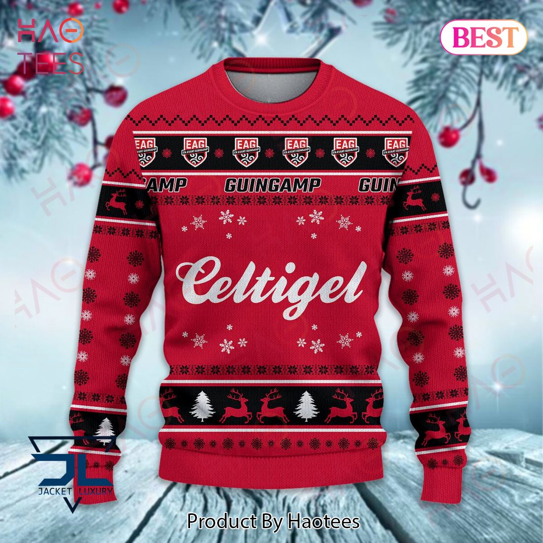 En Avant Guingamp Christmas Luxury Brand Sweater Limited Edition En Avant Guingamp Christmas Luxury Brand Sweater Limited Edition