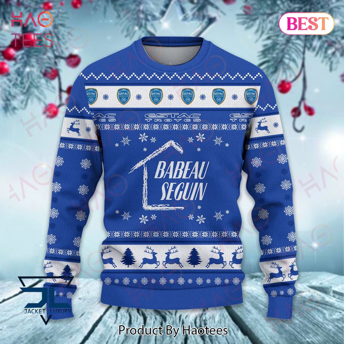 ESTAC Troyes Christmas Luxury Brand Sweater Limited Edition ESTAC Troyes Christmas Luxury Brand Sweater Limited Edition