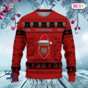 F.C. Penafiel Black Mix Red Christmas Luxury Brand Sweater Limited Edition