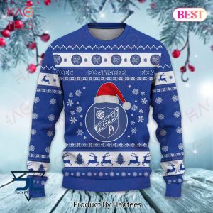 FC Amager Blue Mix White Christmas Luxury Brand Sweater Limited Edition