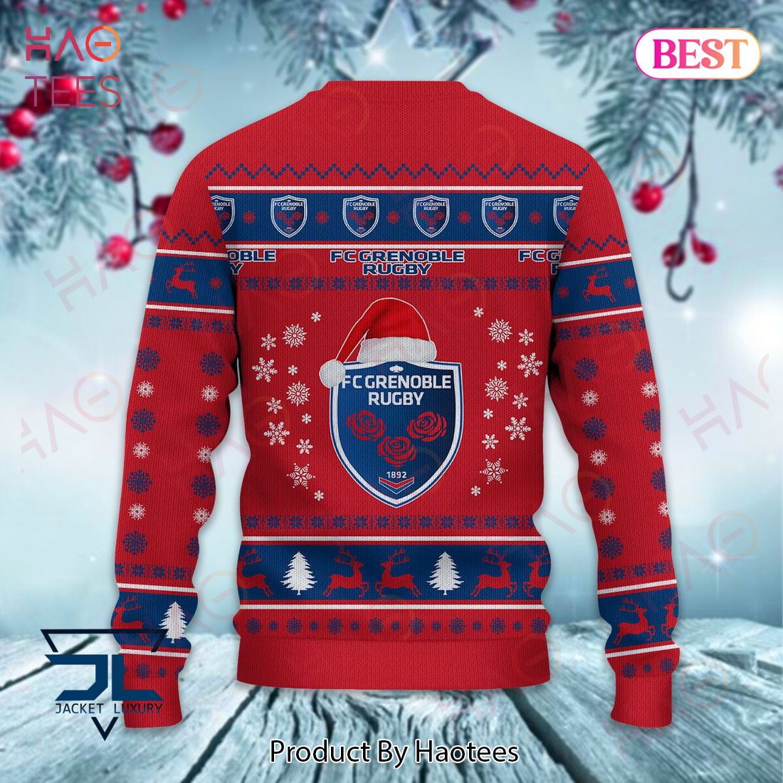 Rugby hot sale christmas sweater