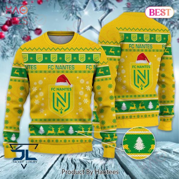 FC Nantes Gold Mix Green Christmas Luxury Brand Sweater Limited Edition