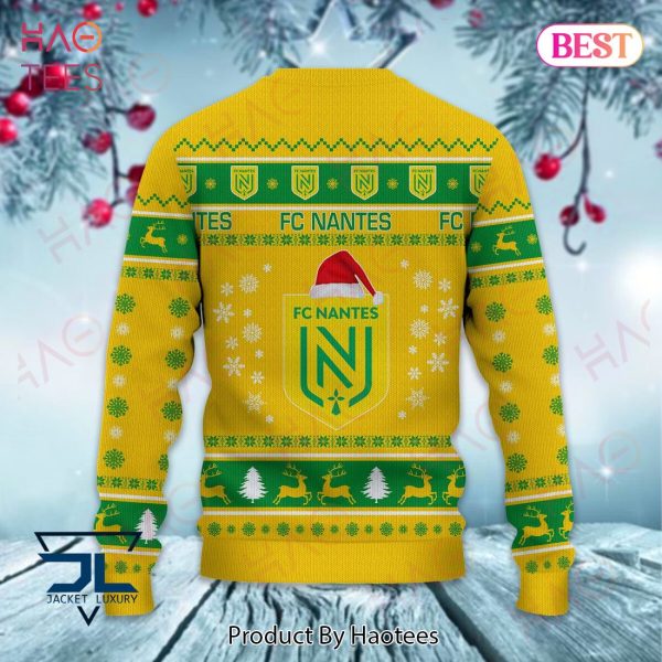 FC Nantes Gold Mix Green Christmas Luxury Brand Sweater Limited Edition