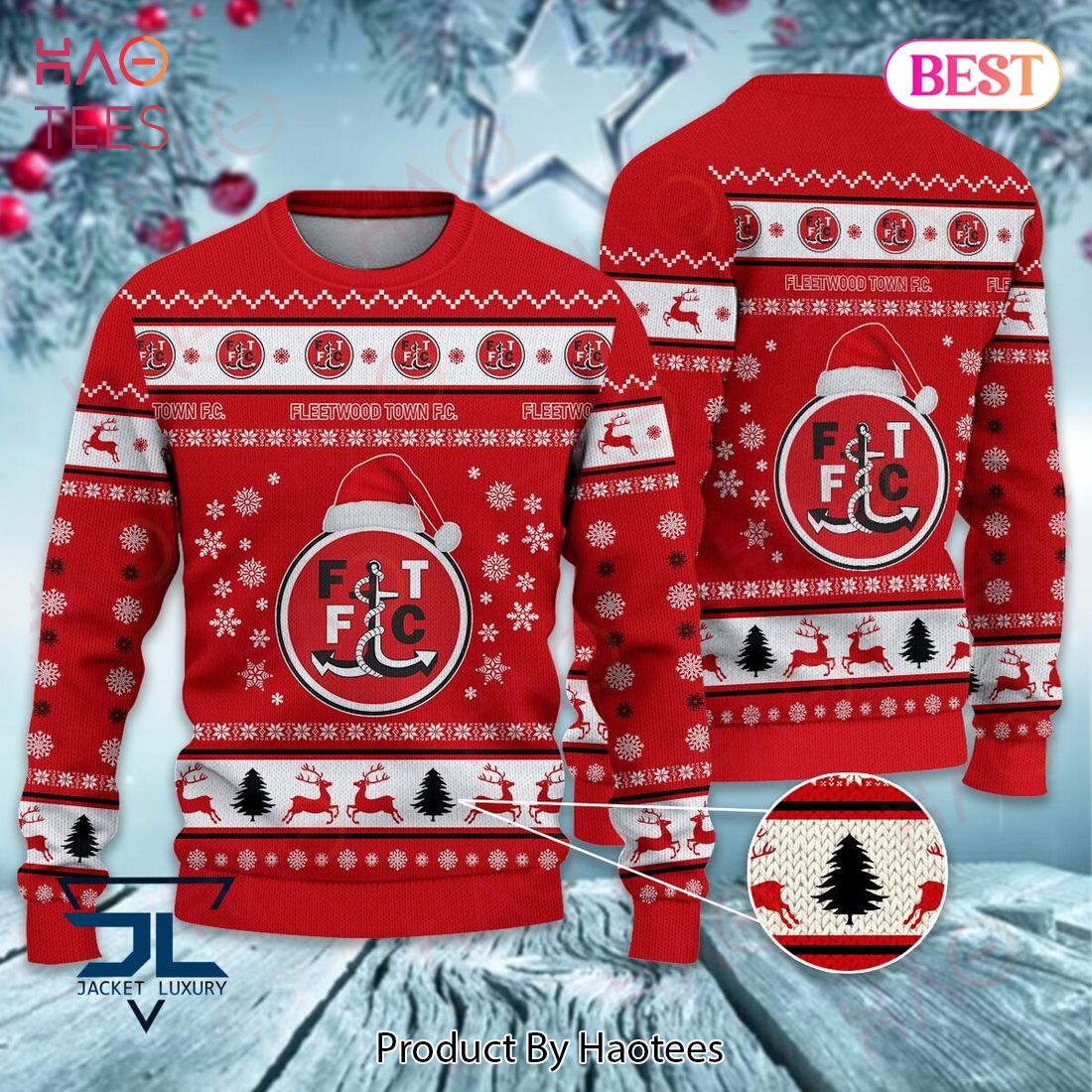 Fleetwood Town F.C Christmas Luxury Brand Sweater Limited Edition