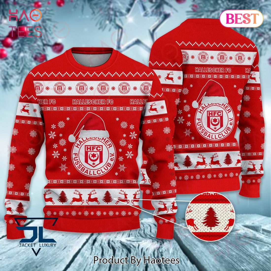 Hallescher FC Christmas Luxury Brand Sweater Limited Edition