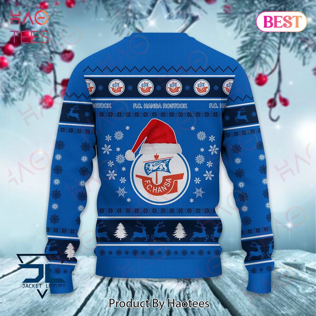 Hansa Rostock Black Mix Blue Luxury Brand Sweater Limited Edition Hansa Rostock Black Mix Blue Luxury Brand Sweater Limited Edition