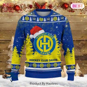 HC Davos Blue Mix Gold Christmas Luxury Brand Sweater Limited Edition