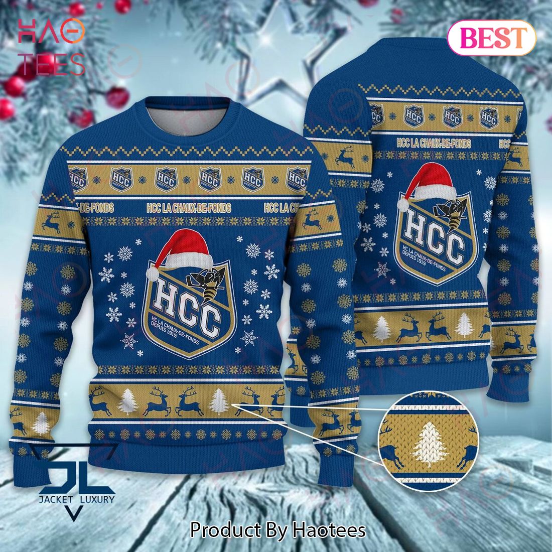 HCC La Chaux-De-Fonds Christmas Luxury Brand Sweater Limited Edition
