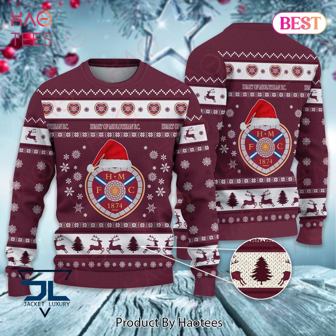 Heart of Midlothian F.C 1874 Luxury Brand Sweater Limited Edition