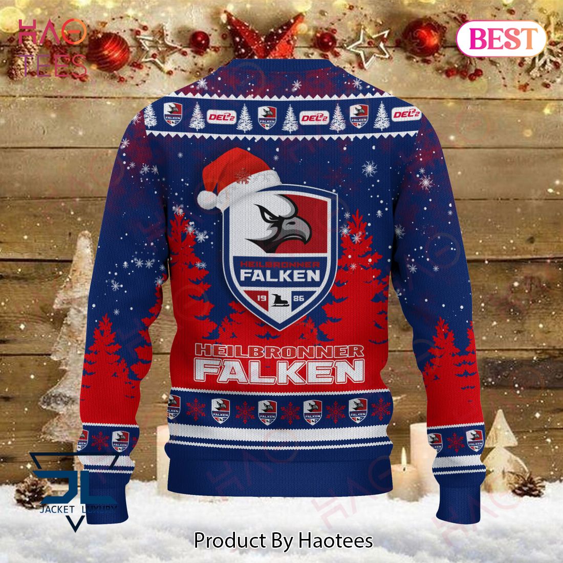 Heilbronner Falken Red Mix Blue Luxury Brand Sweater Limited Edition