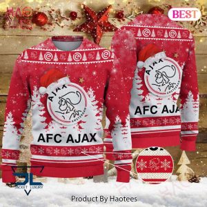 HOT AFC Ajax Pink Mix White Christmas Luxury Brand Sweater Limited Edition